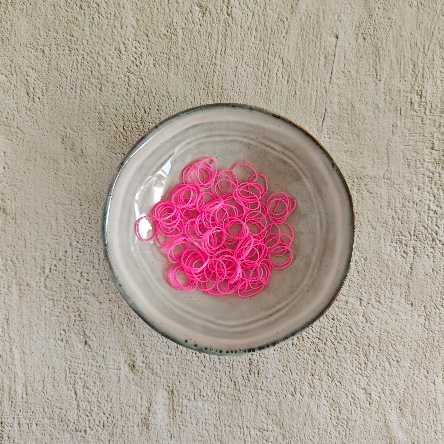 Rubberen elastiekjes knalroze