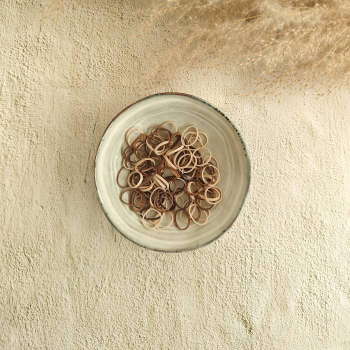 Rubberen elastiekjes Bruin