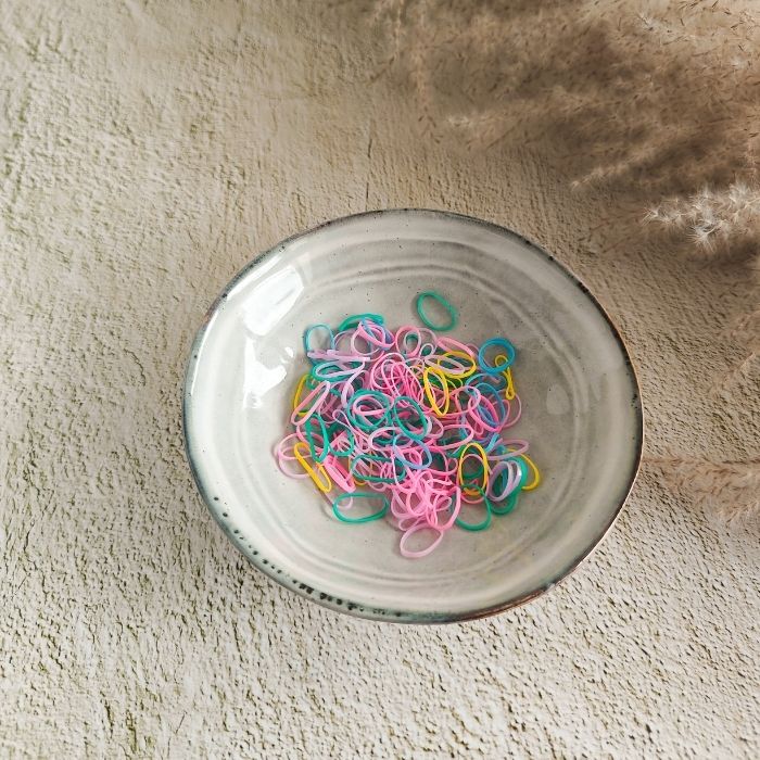 Rubberen elastiekjes Gekleurd