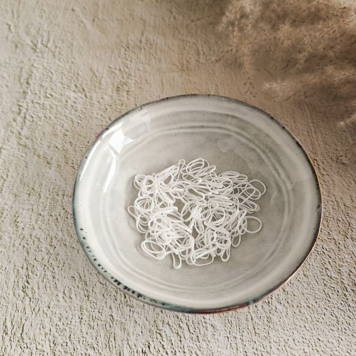 Rubberen elastiekjes Wit