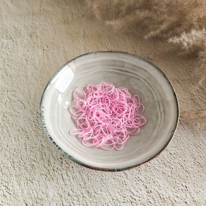 Rubberen elastiekjes Roze