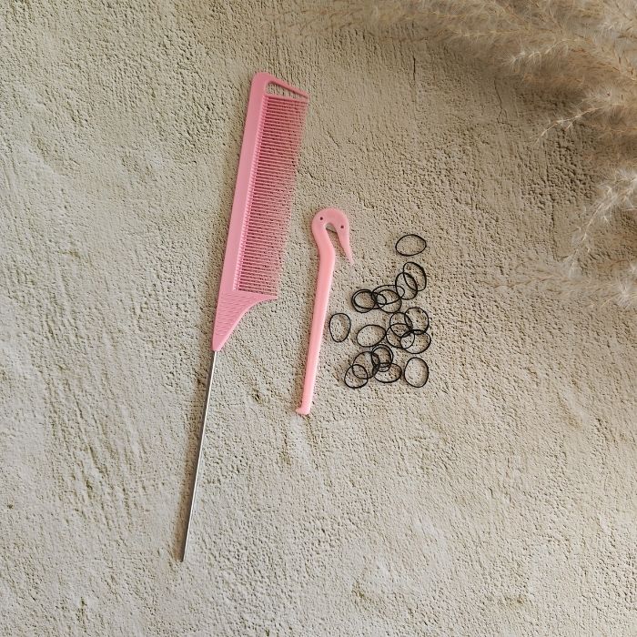 Combideal: Puntkam, elastiekjes + verwijderaar